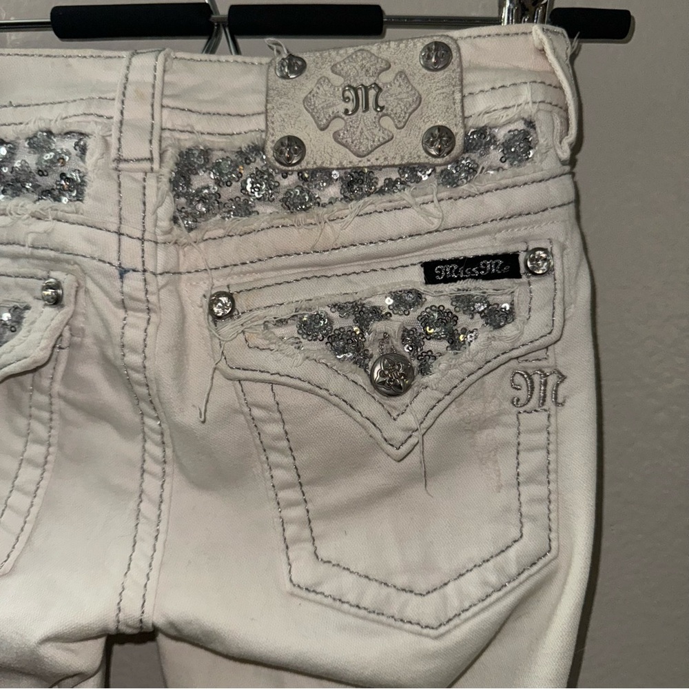 Miss me white jeans